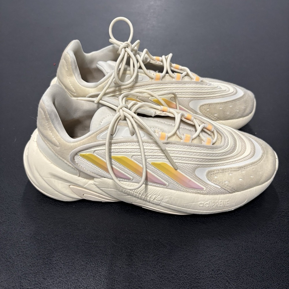 adidas Ozelia Cream White‎ Acid Orange Women's Size 8 - Picture 2 of 7